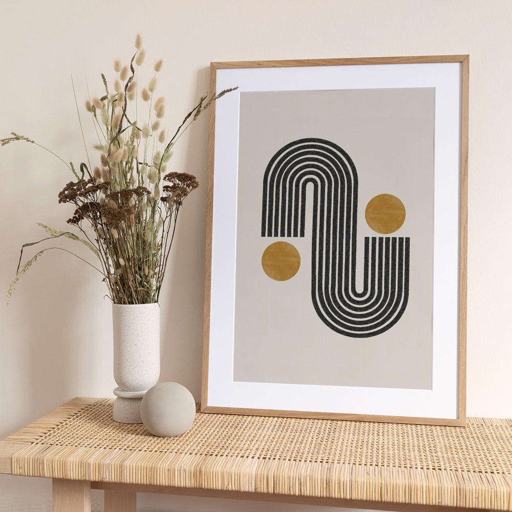 Curved Lines Harmony - Art Print by THE MIUUS STUDIO