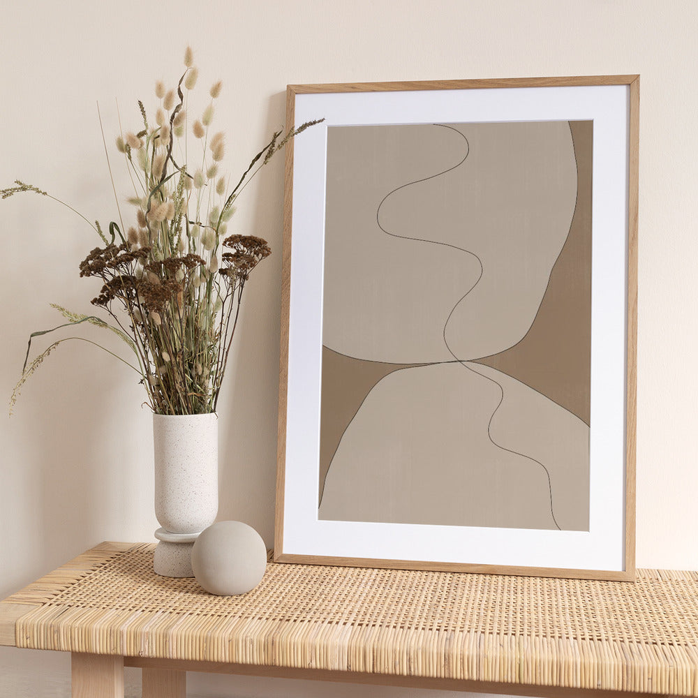Curves of Serenity - Art Print by THE MIUUS STUDIO