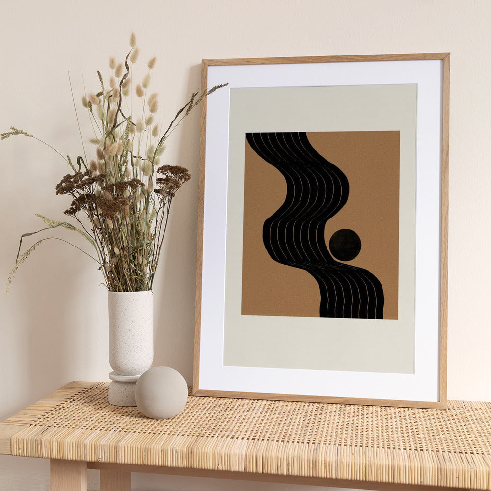 Curved Path Harmony - Art Print by THE MIUUS STUDIO