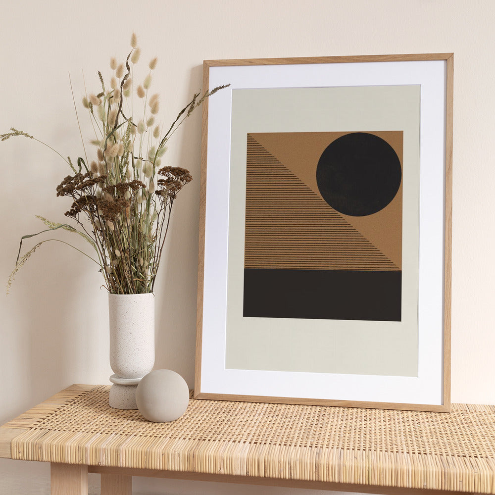 Geometric Eclipse - Art Print by THE MIUUS STUDIO