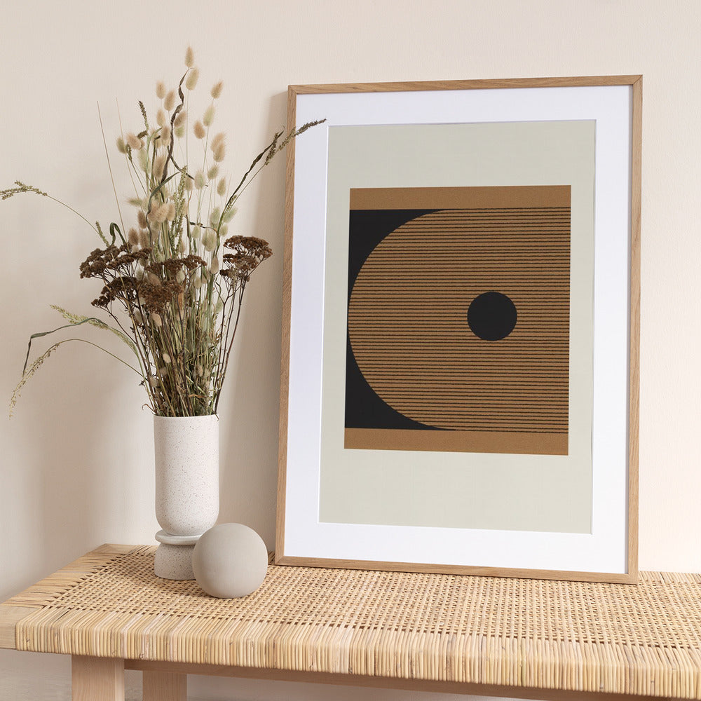 Geometric Eclipse - Art Print by THE MIUUS STUDIO