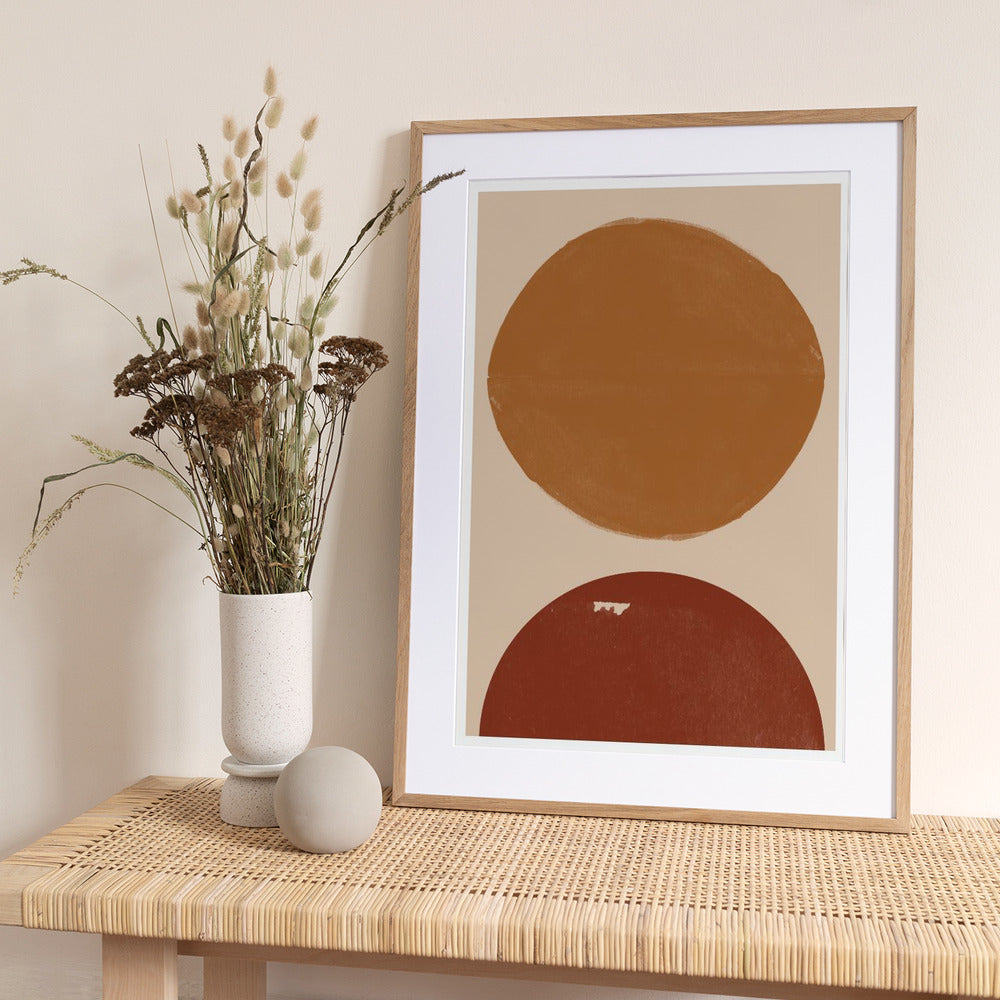 Dual Circles Harmony - Art Print by THE MIUUS STUDIO