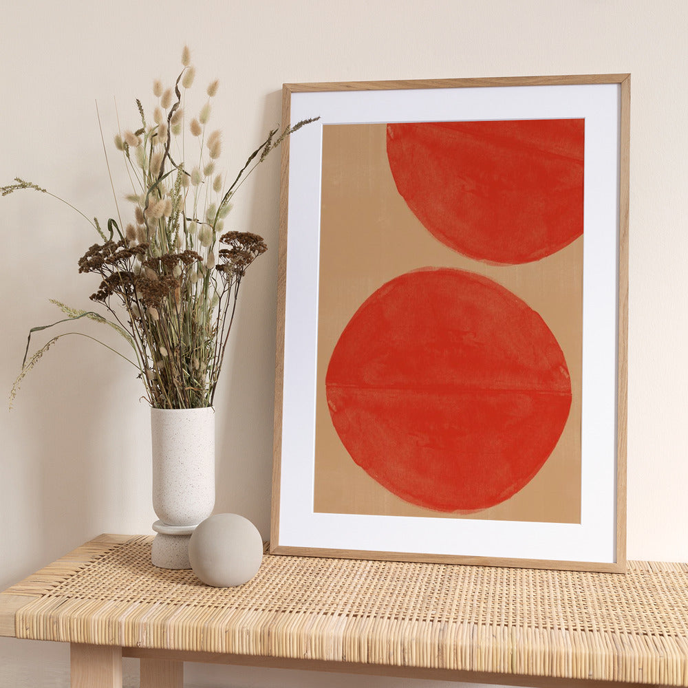 Crimson Echoes - Art Print by THE MIUUS STUDIO