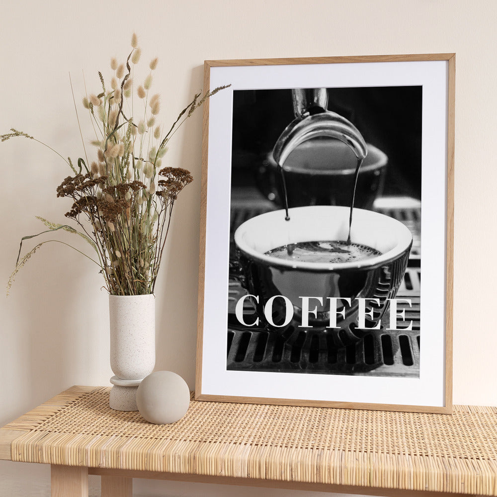 Coffee Text 2 - Art Print by Pictufy Studio III