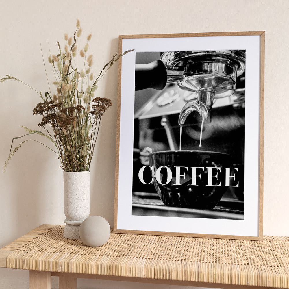 Coffee Text - Art Print by Pictufy Studio III