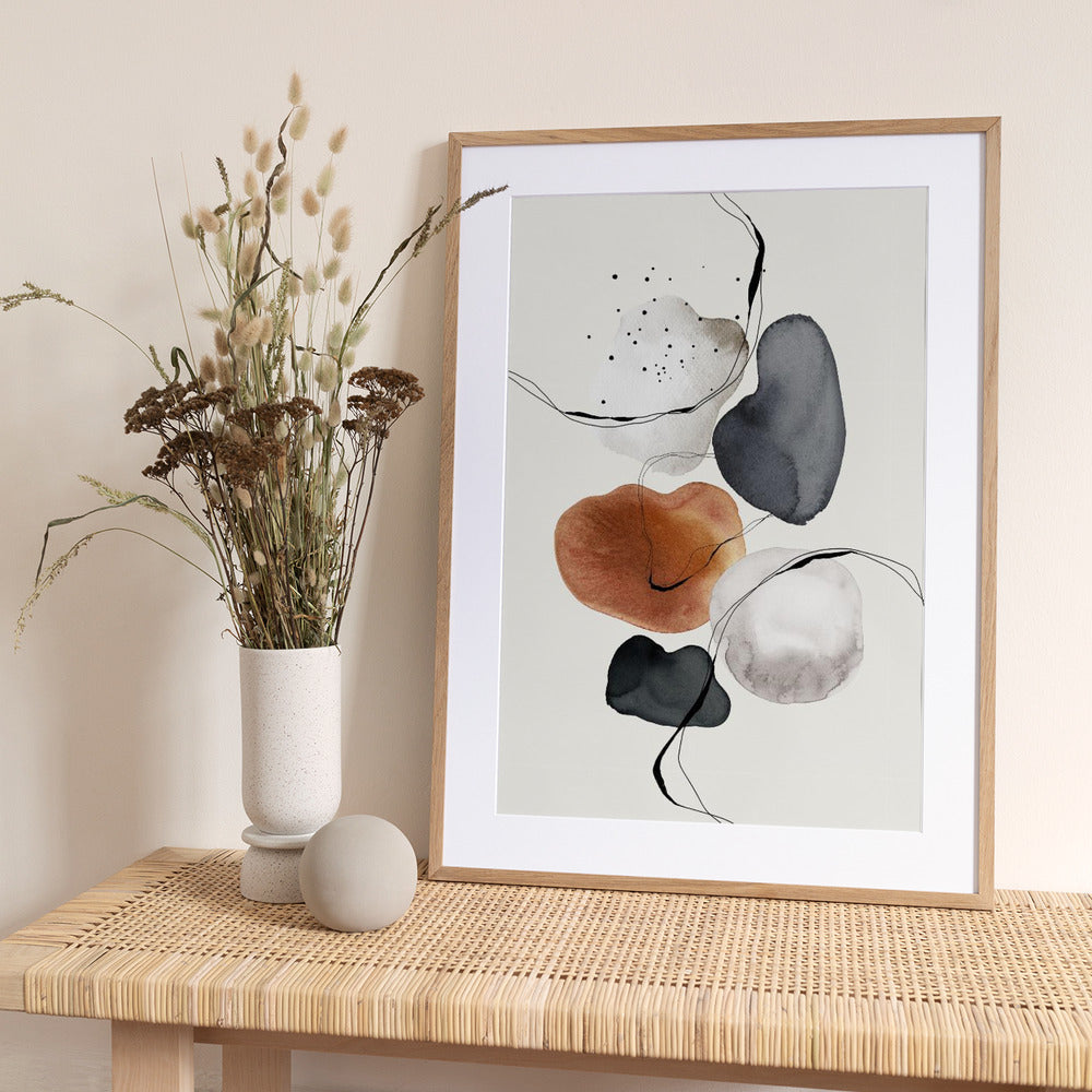 Fluid Shapes Dance - Art Print by THE MIUUS STUDIO