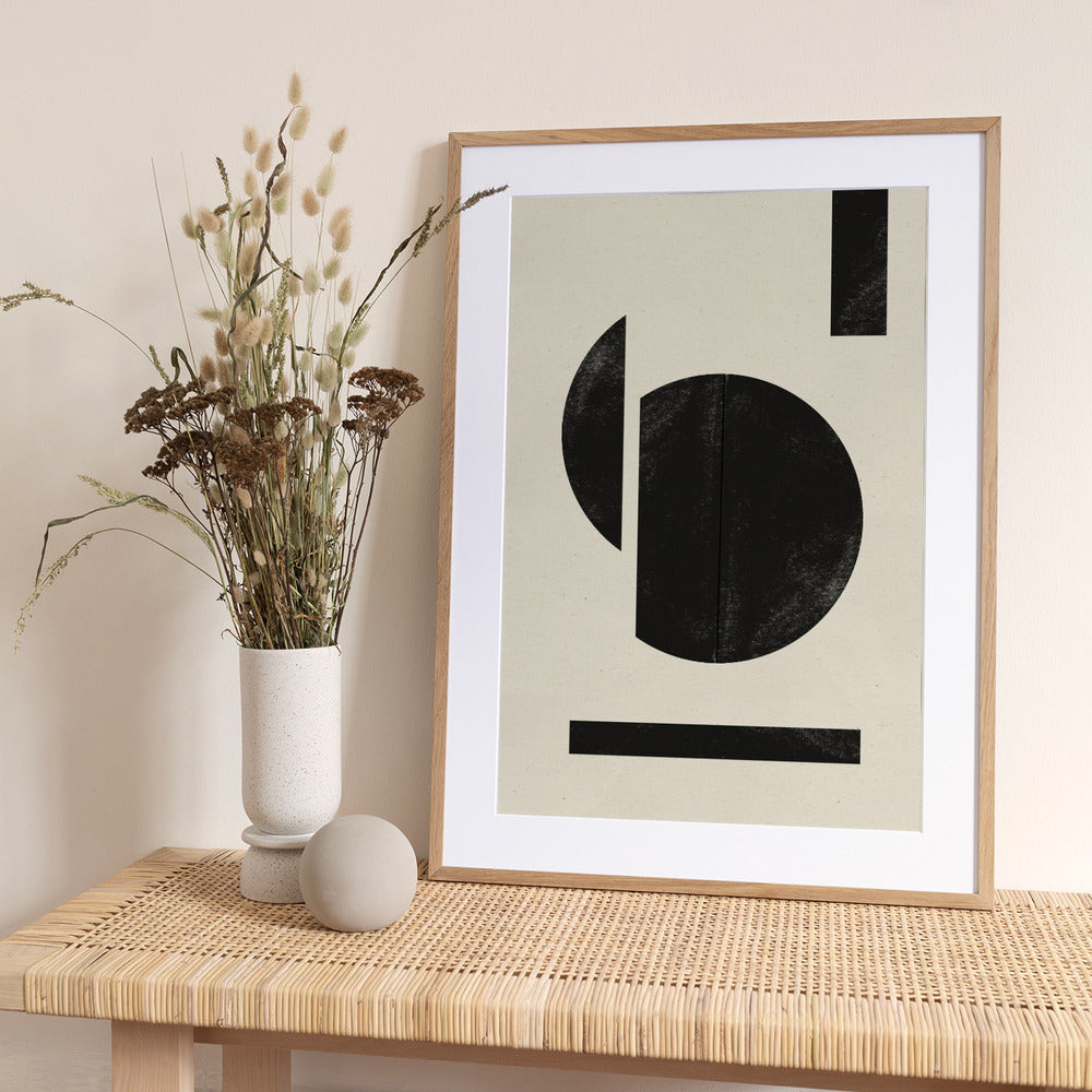 Geometric Contrast - Art Print by THE MIUUS STUDIO