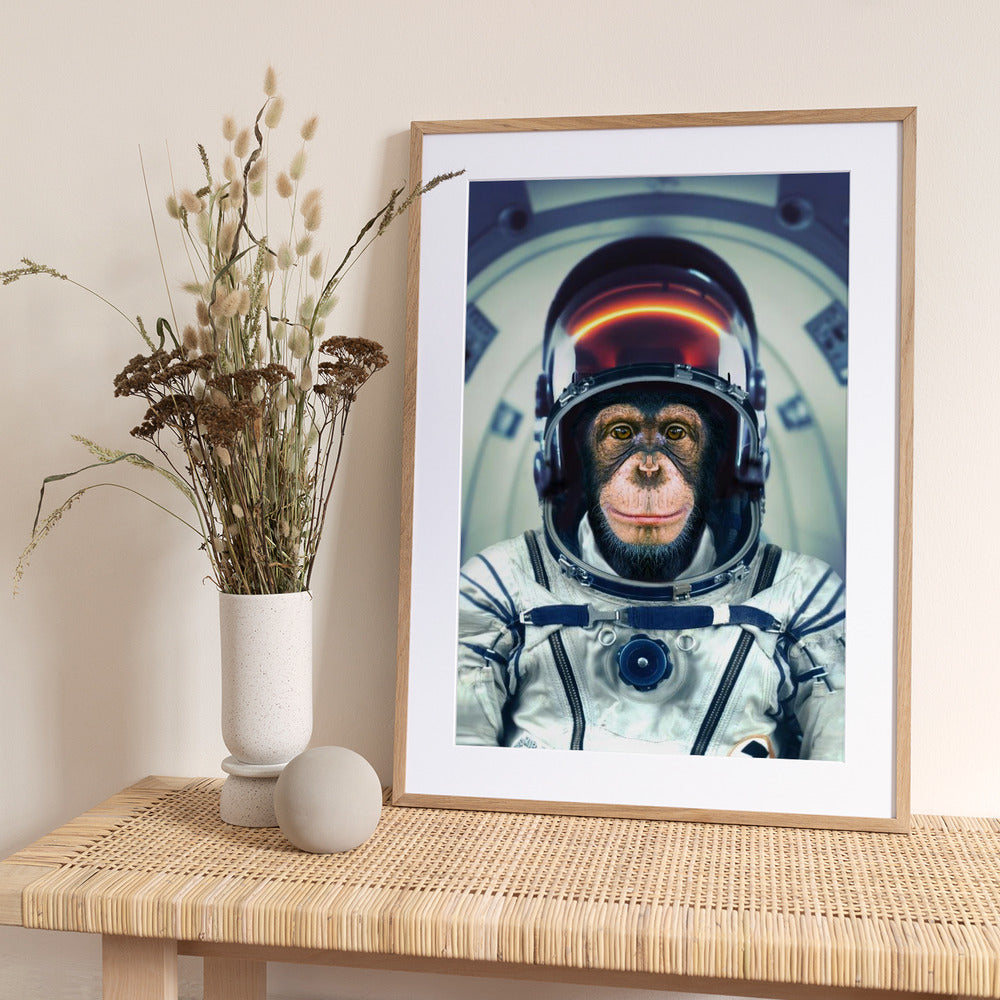 AstroMonkey - Art Print by Marcel Egger