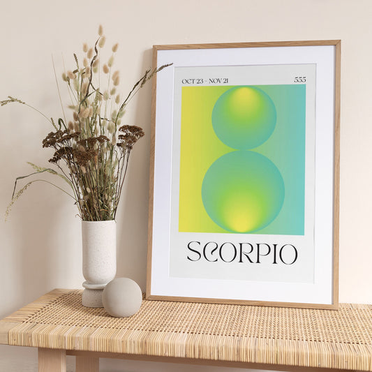 Scorpio Radiance - Art Print by Valeria Castillo