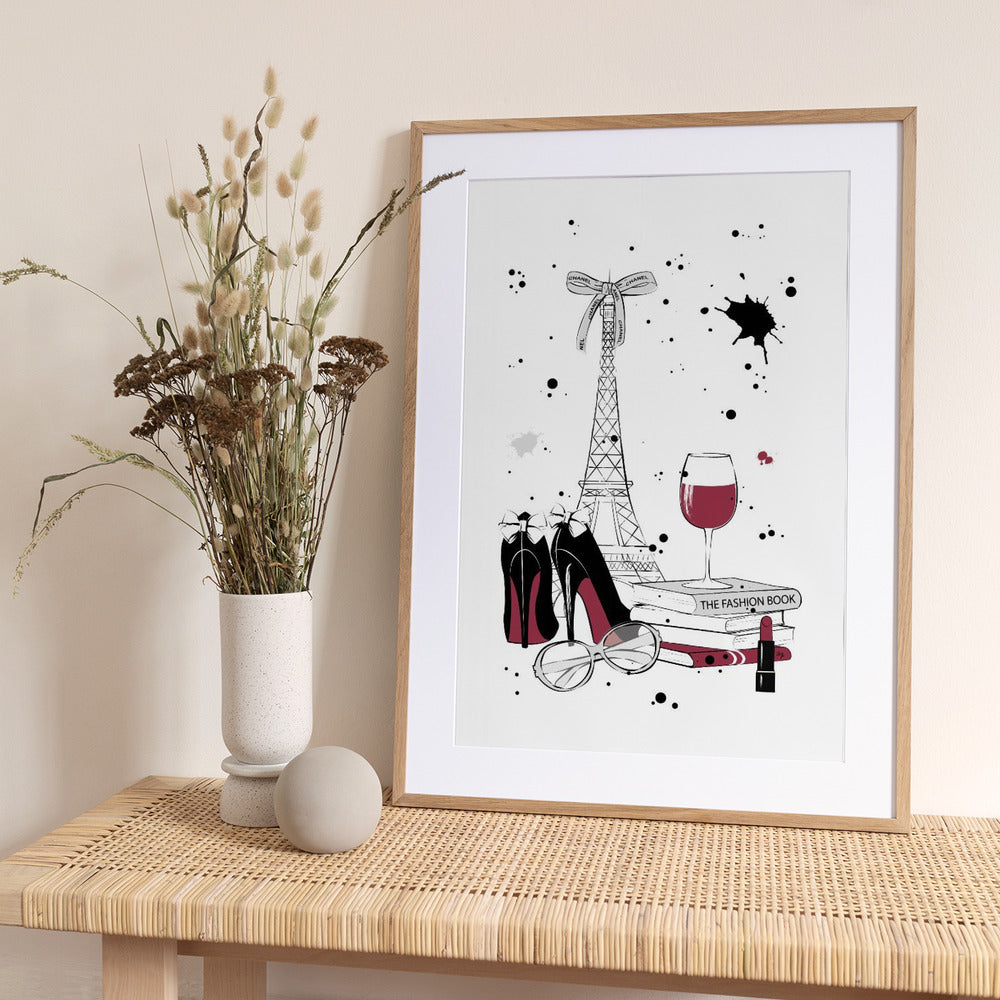 Chic Parisian Night - Art Print by Martina