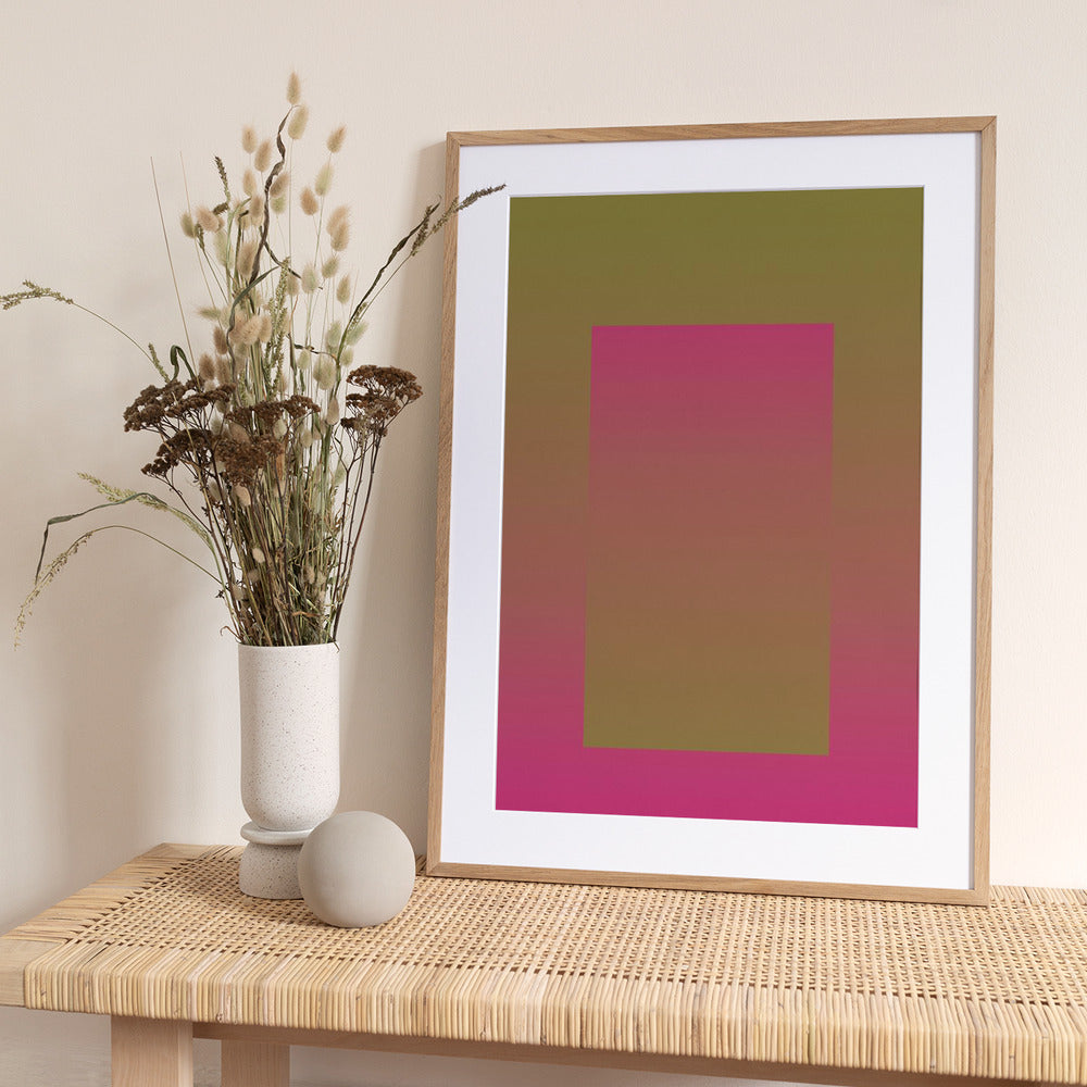 Bold Pink Portal - Art Print by THE MIUUS STUDIO