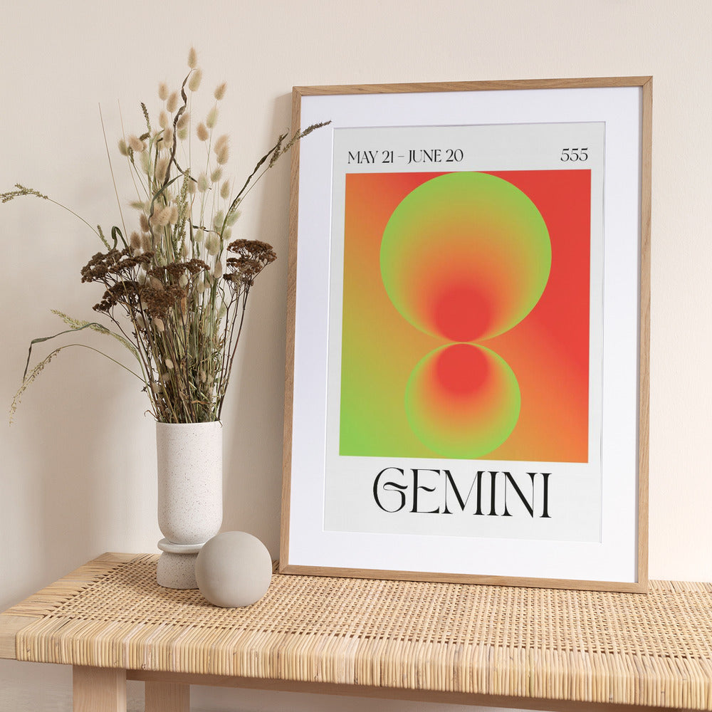 Dual Harmony Glow - Art Print by Valeria Castillo