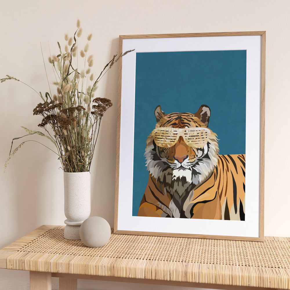 Hip Hop Tiger - Art Print by Sarah Manovski