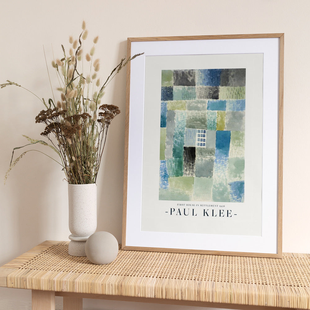 First House in a Settlement 1926 - Art Print by Paul Klee