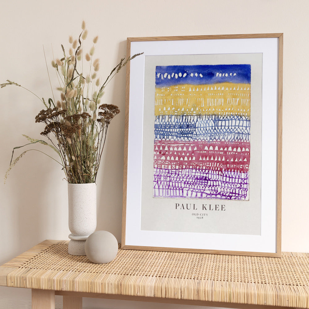 Old City - Art Print by Paul Klee
