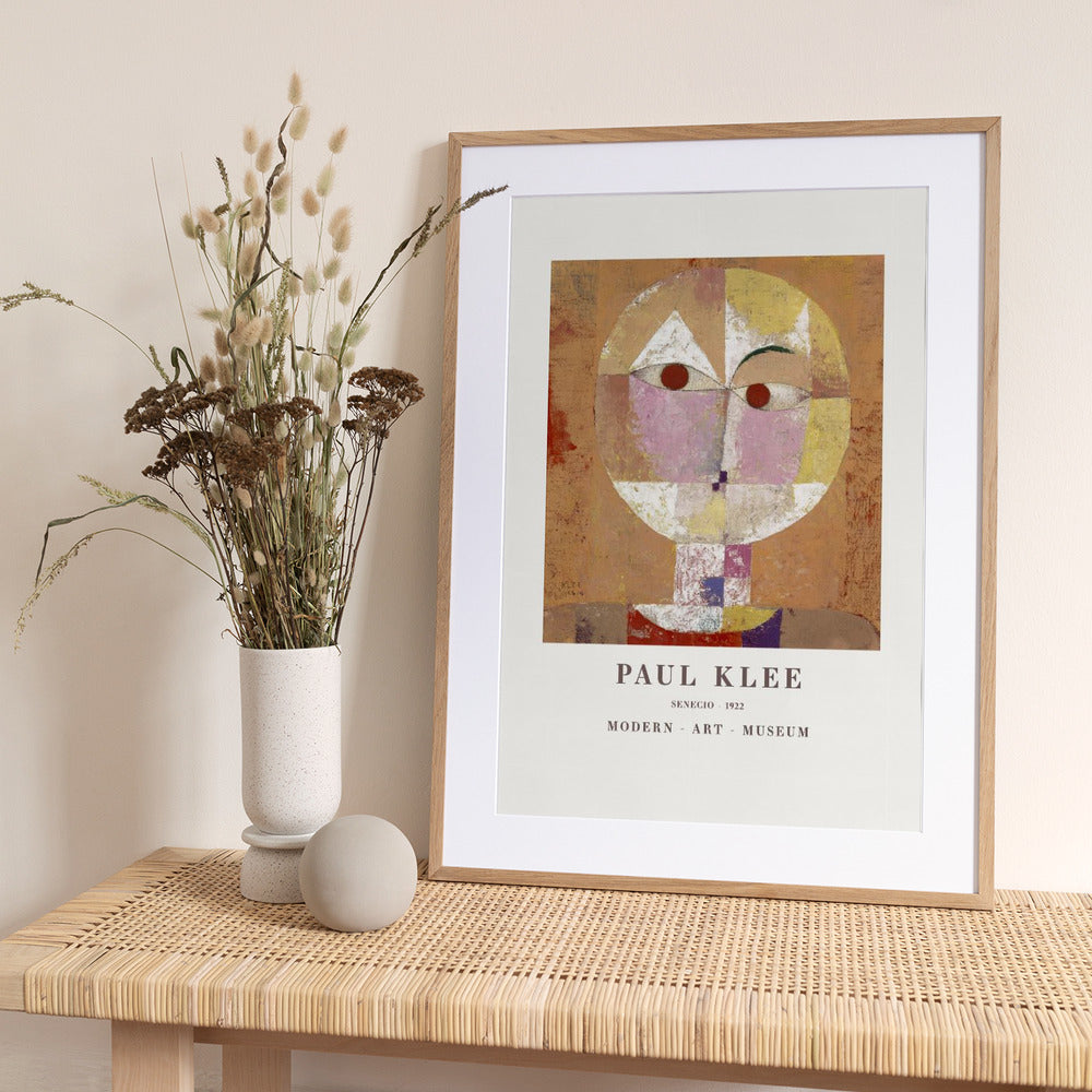 Senecio Baldgreis 1922 - Art Print by Paul Klee