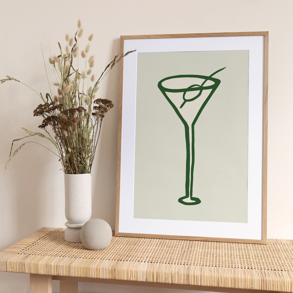 Cocktail Green - Art Print by Pictufy Studio