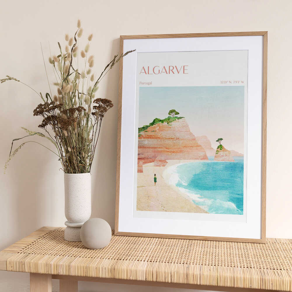Algarve, Portugal - Art Print by longwayhome Travel Poster