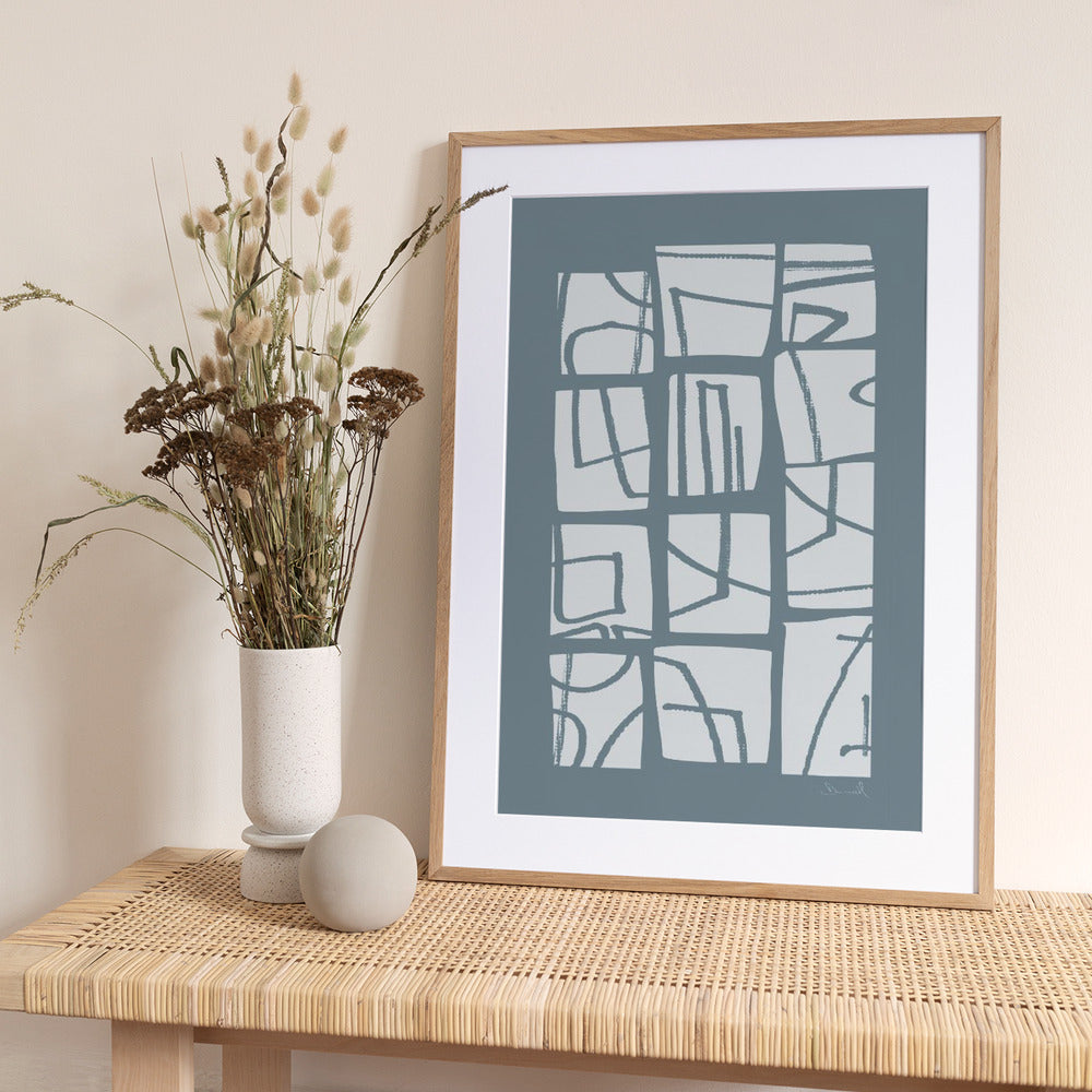 Shapes and Lines - Art Print by Dan Hobday