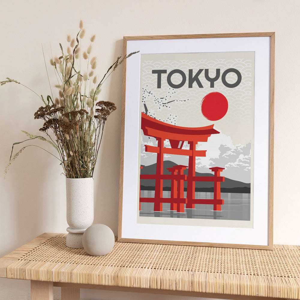 Tokyo Sun - Art Print by Fadil Roze