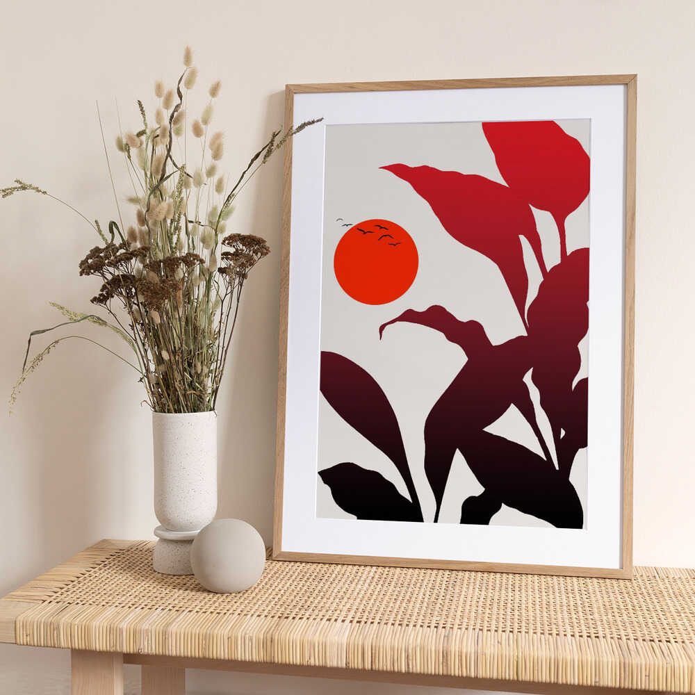 Tropical Sunset - Art Print by Kubistika