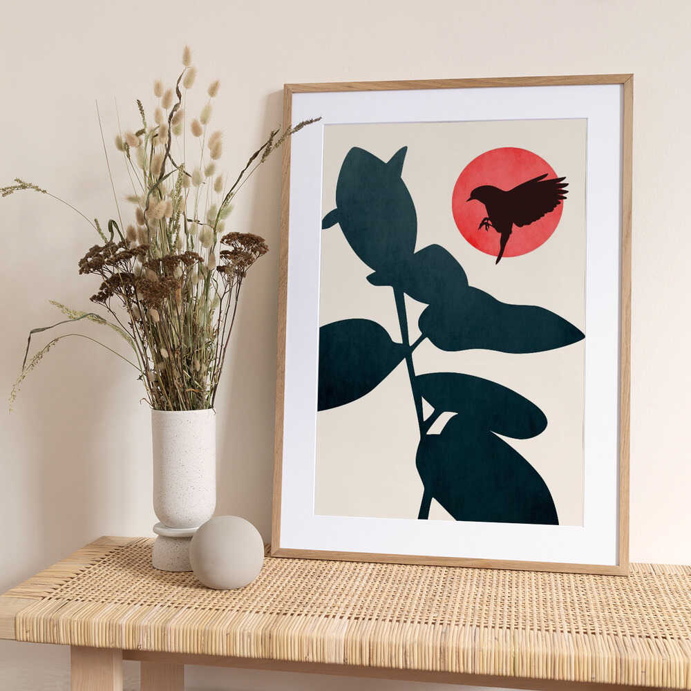 Japanese Bird - Art Print by Kubistika