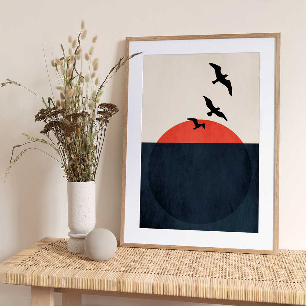Sunset Breeze - Art Print by Kubistika