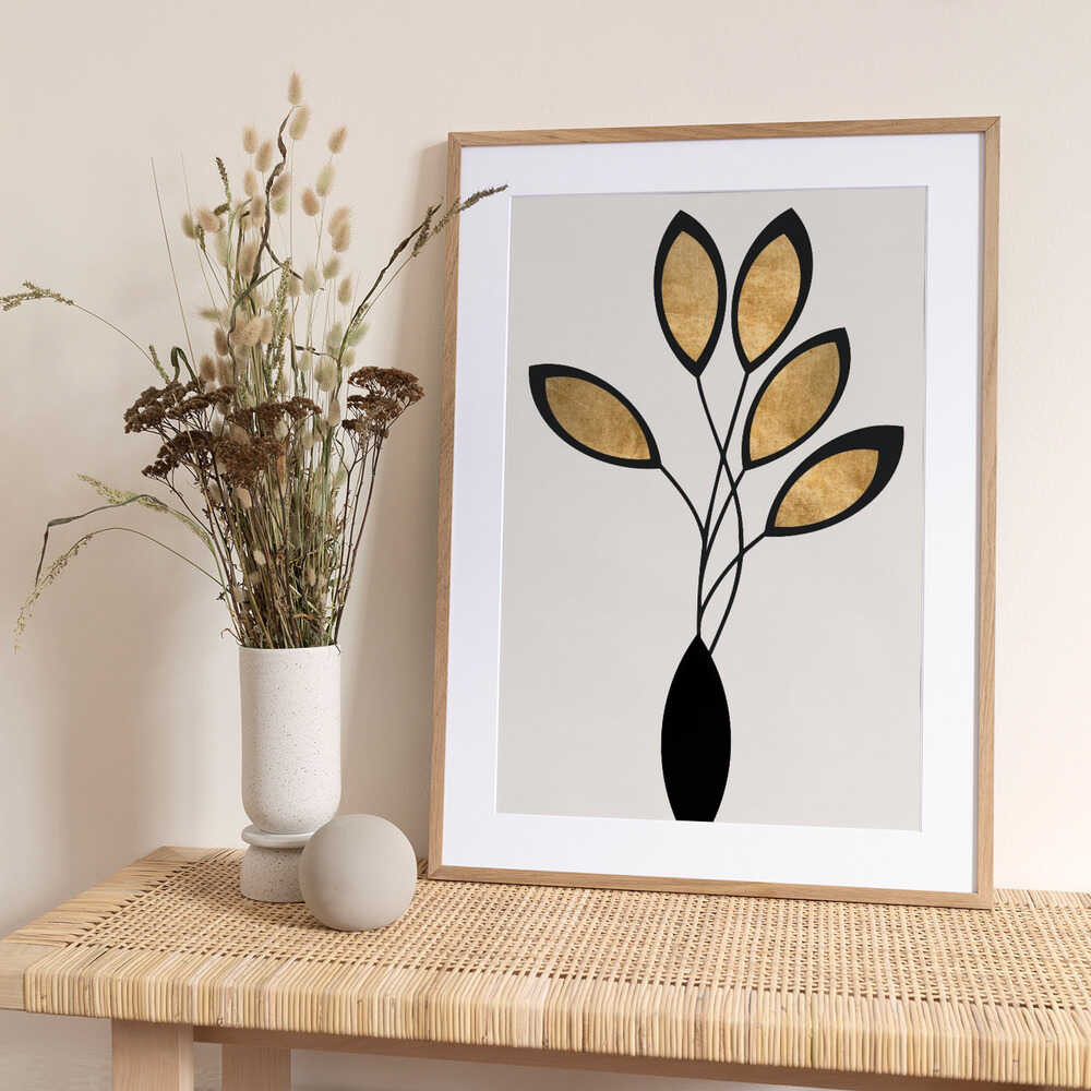 Cinco Nero - Art Print by Kubistika