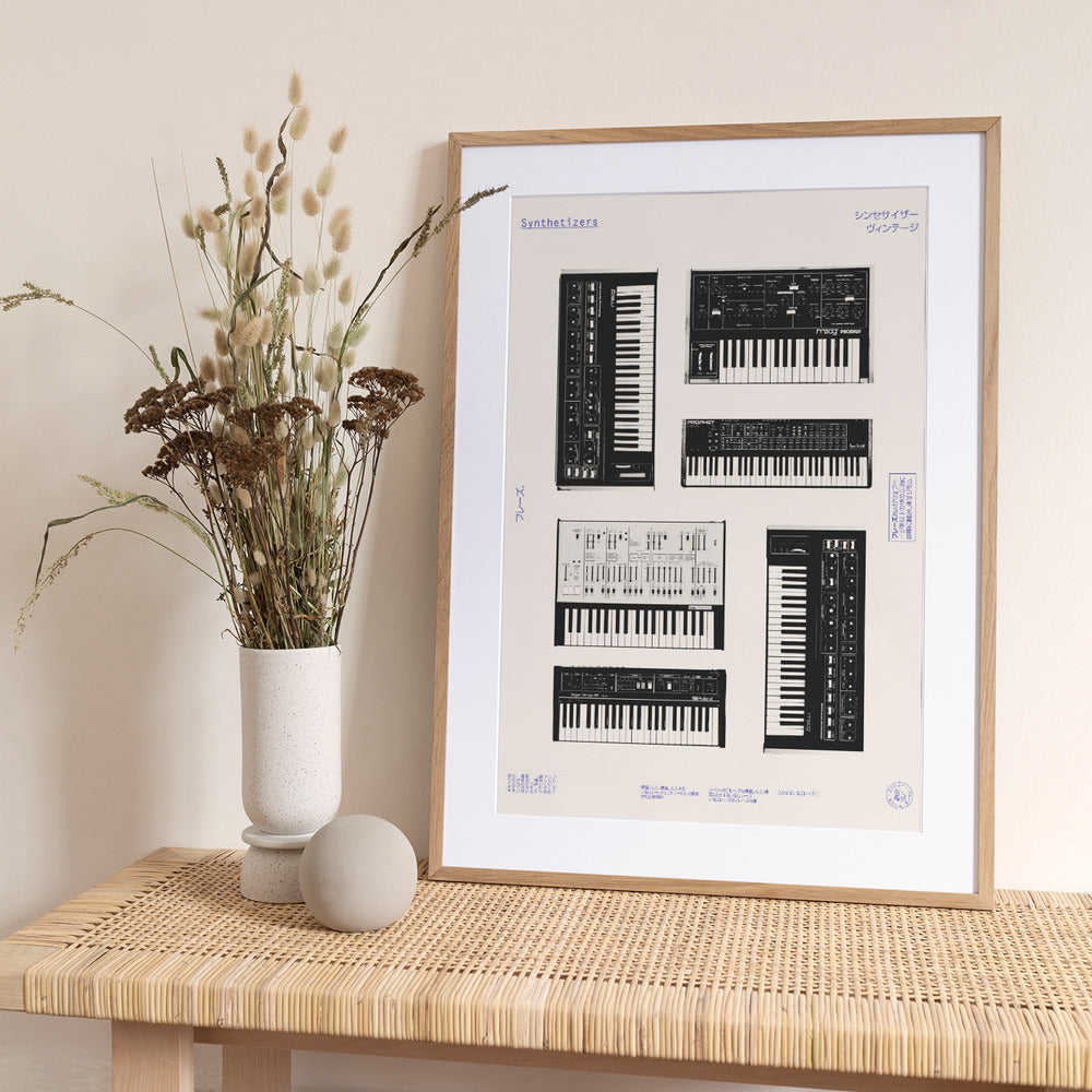Synthetisers - Art Print by Florent Bodart
