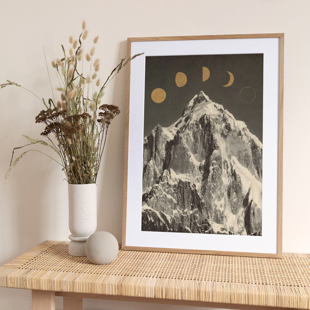 Moon Phases ★★★ - Art Print by Florent Bodart