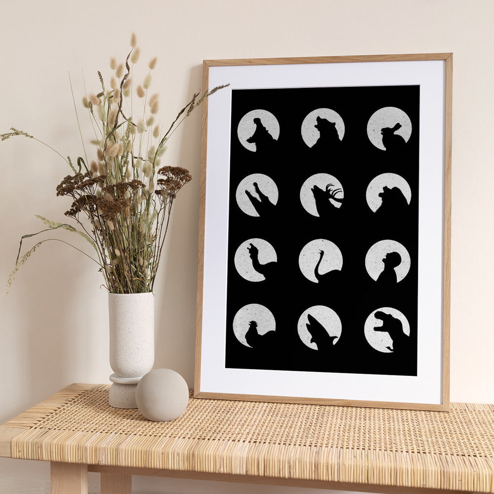 Wolfs Night Off - Art Print by Florent Bodart