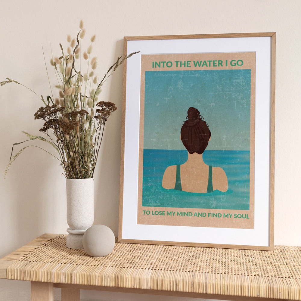 Into the Water Standard Wall Art - Art Print by WallChart Art Studio