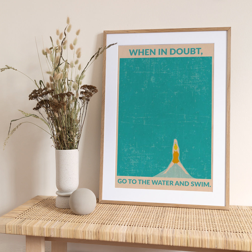 Open Water (blonde) - Art Print by WallChart Art Studio