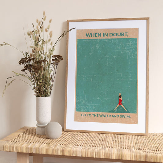 Open Water Wall Art Print by WallChart Art Studio