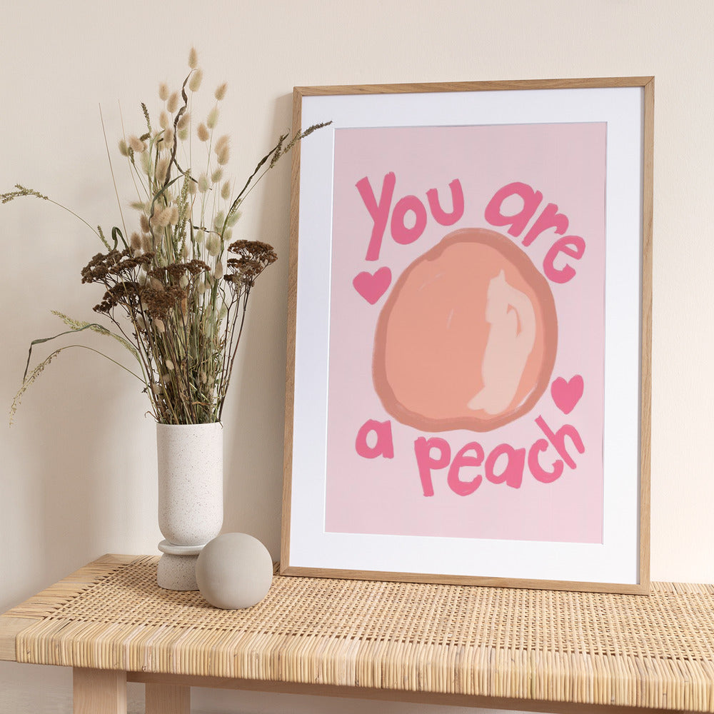 Sweet Peach Tribute - Art Print by Athene Fritsch
