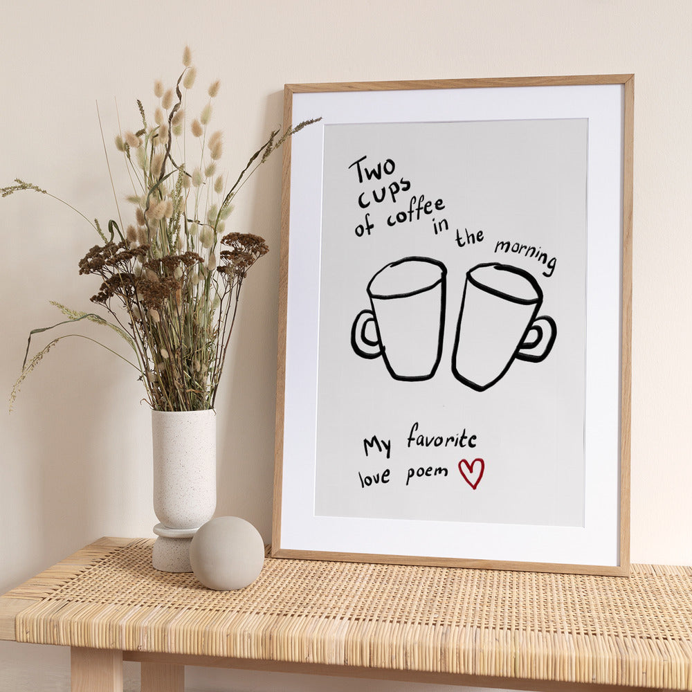 Morning Love Brew - Art Print by Athene Fritsch