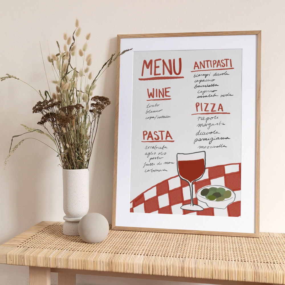 Italian Cuisine Delight - Art Print by Athene Fritsch