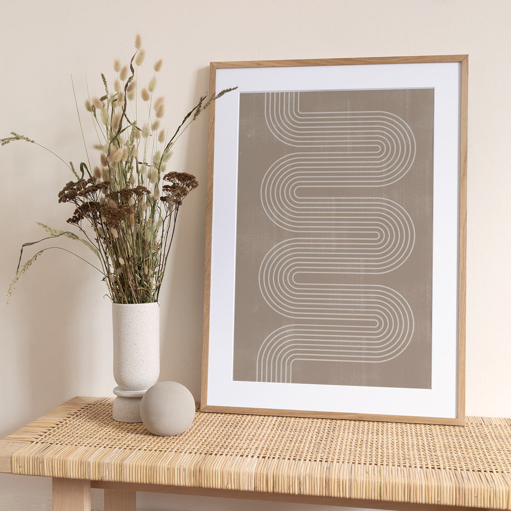 Curved Line Harmony - Art Print by THE MIUUS STUDIO