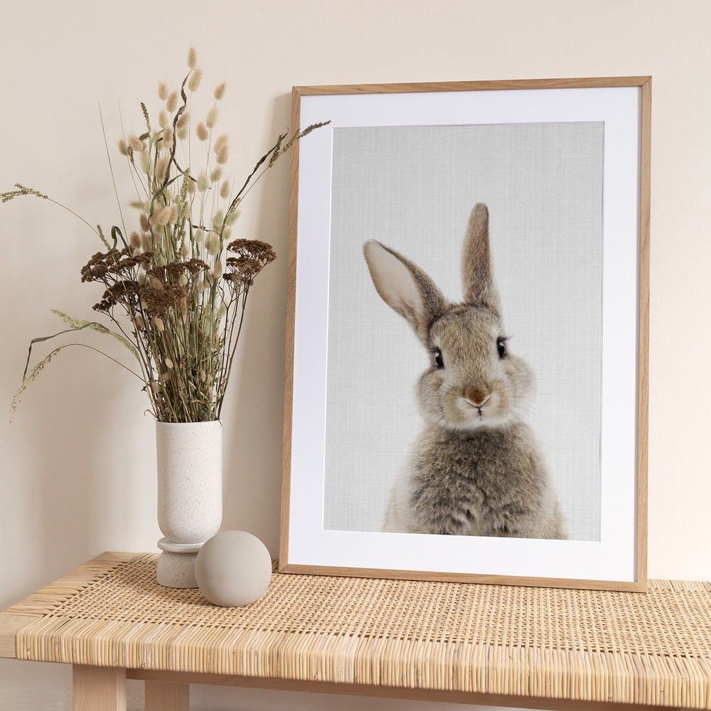 Peekaboo Bunny - Art Print by Lola Peacock