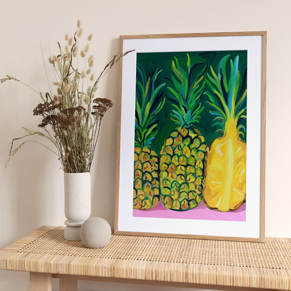 Pineapples - Art Print by Alice Straker