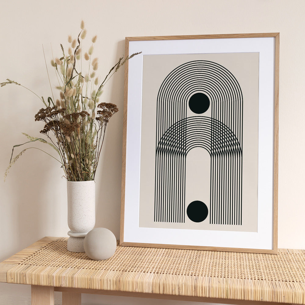 Black Boho Vibe Series #3 - Art Print by jay stanley