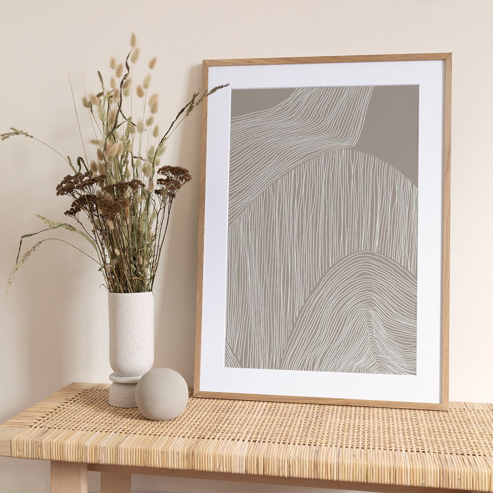 Abstract Organic Lines - Art Print by Melloi Art Prints