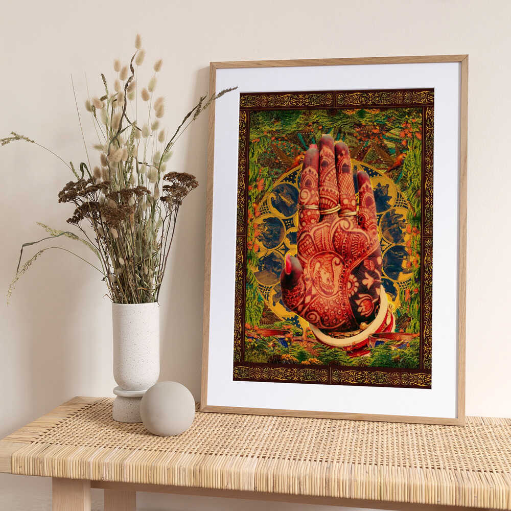 Henna Hand - Art Print by CosmoZach