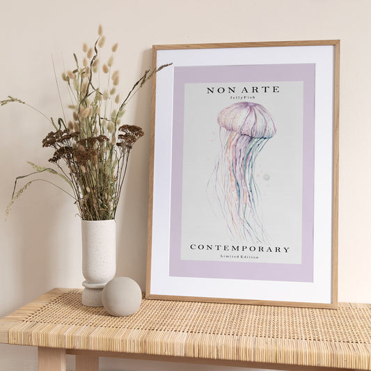Non Arte Jellyfish - Art Print by Rikke Løndager Boisen