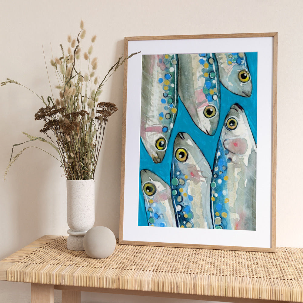 Fishes - Art Print by Petra Lizde