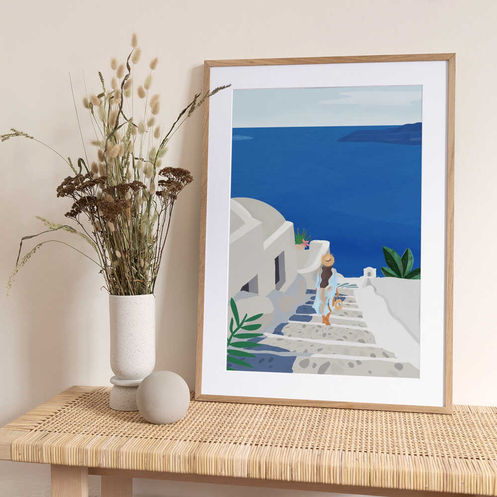 Into the Blue - Art Print by Petra Lizde