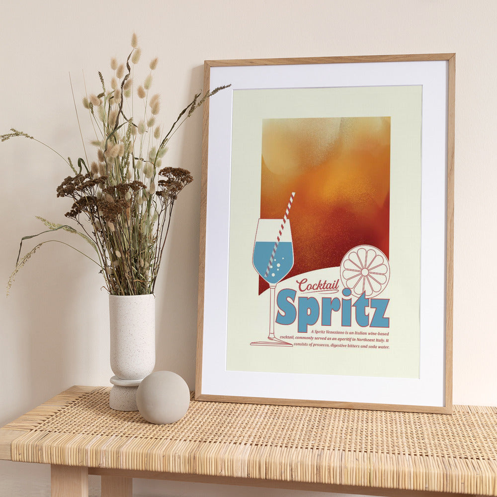 Aperol Spritz print - Art Print by Dion Gem