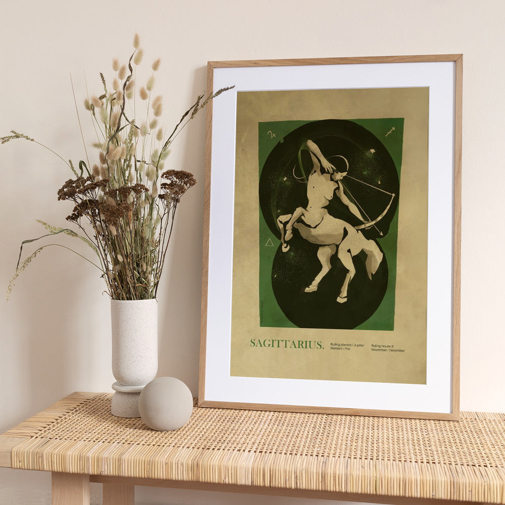 Sagitarius print - Art Print by Dion Gem