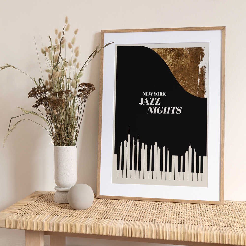 Jazz Nights - Art Print by Kubistika
