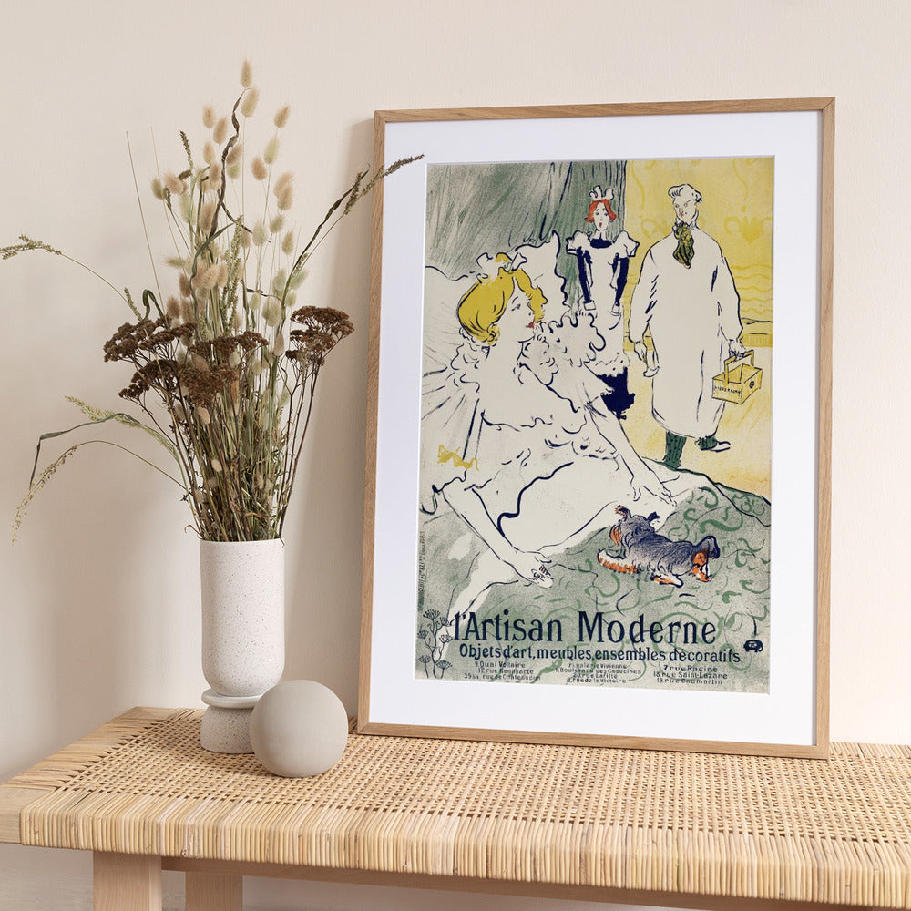 L'artisan Moderne (1896) - Art Print by TOULOUSE LAUTREC